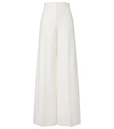 Max Mara Cotton piqué wide-leg pants | Thumbnail 1 Max Mara Cotton piqué wide-leg pants | Thumbnail 1