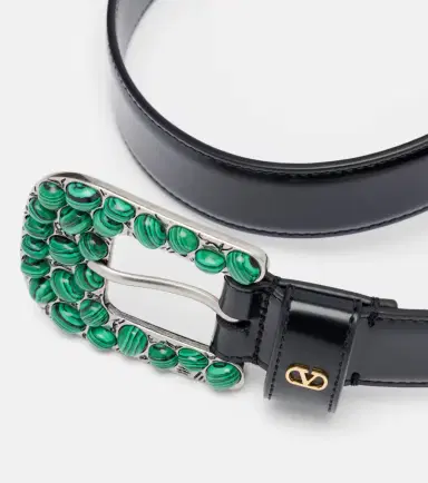 Valentino Garavani VLogo embellished leather belt | Thumbnail 2 Valentino Garavani VLogo embellished leather belt | Thumbnail 2