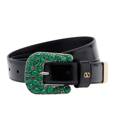 Valentino Garavani VLogo embellished leather belt | Thumbnail 1 Valentino Garavani VLogo embellished leather belt | Thumbnail 1