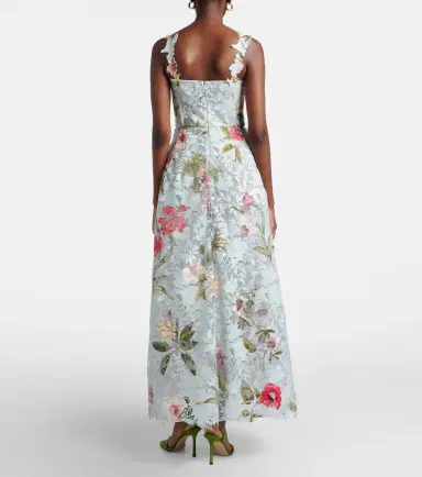 Oscar de la Renta Floral lace guipure cocktail dress | Thumbnail 6 Oscar de la Renta Floral lace guipure cocktail dress | Thumbnail 6