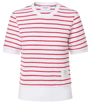 Thom Browne Striped cotton top | Thumbnail 1 Thom Browne Striped cotton top | Thumbnail 1