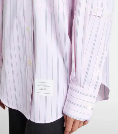 Thom Browne Striped cotton poplin shirt | Thumbnail 2 Thom Browne Striped cotton poplin shirt | Thumbnail 2