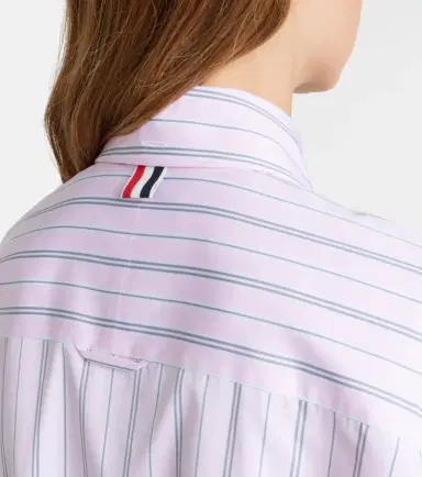 Thom Browne Striped cotton poplin shirt | Thumbnail 6 Thom Browne Striped cotton poplin shirt | Thumbnail 6