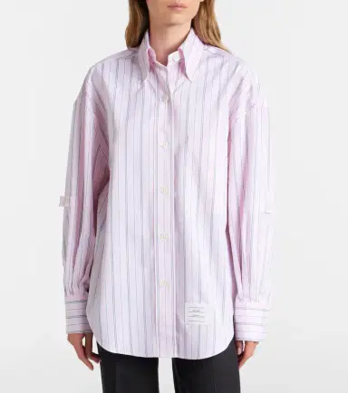 Thom Browne Striped cotton poplin shirt | Thumbnail 7 Thom Browne Striped cotton poplin shirt | Thumbnail 7