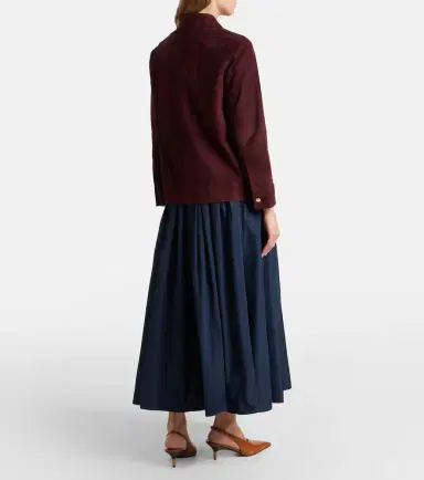 'S Max Mara Pleated taffeta maxi skirt | Thumbnail 5 'S Max Mara Pleated taffeta maxi skirt | Thumbnail 5