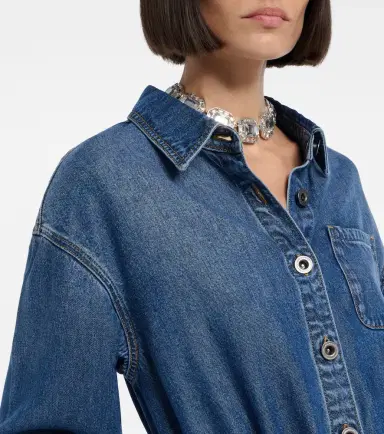 Self-Portrait Denim romper | Thumbnail 3 Self-Portrait Denim romper | Thumbnail 3