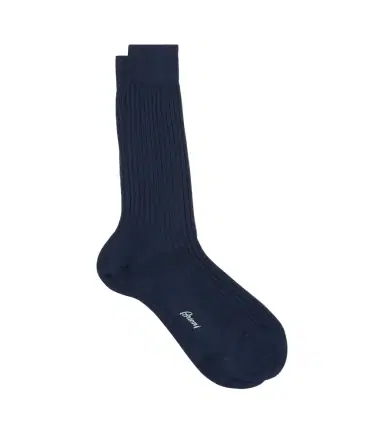 Brioni Ribbed-knit cotton socks | Thumbnail 1 Brioni Ribbed-knit cotton socks | Thumbnail 1