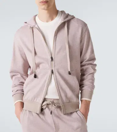Brioni Cotton-blend zip-up hoodie | Thumbnail 4 Brioni Cotton-blend zip-up hoodie | Thumbnail 4