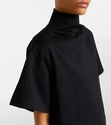 Alaïa Alaïa Asymmetric cotton jersey T-shirt | Thumbnail 3 Alaïa Alaïa Asymmetric cotton jersey T-shirt | Thumbnail 3