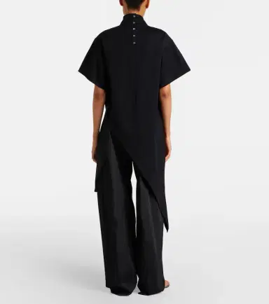 Alaïa Alaïa Asymmetric cotton jersey T-shirt | Thumbnail 6 Alaïa Alaïa Asymmetric cotton jersey T-shirt | Thumbnail 6