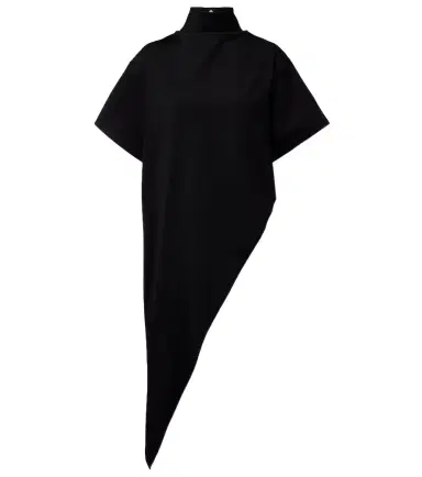 Alaïa Alaïa Asymmetric cotton jersey T-shirt | Thumbnail 1 Alaïa Alaïa Asymmetric cotton jersey T-shirt | Thumbnail 1