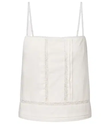 Staud Corinna embroidered cotton voile top | Thumbnail 1 Staud Corinna embroidered cotton voile top | Thumbnail 1