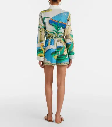 Tory Burch Printed cotton shorts | Thumbnail 4 Tory Burch Printed cotton shorts | Thumbnail 4