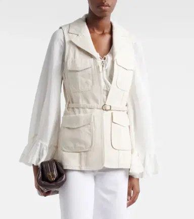 Dorothee Schumacher Summer Of Love belted denim vest | Thumbnail 3 Dorothee Schumacher Summer Of Love belted denim vest | Thumbnail 3
