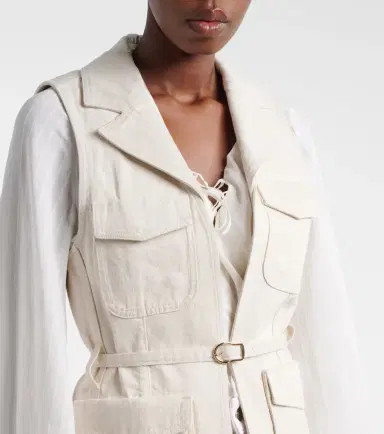 Dorothee Schumacher Summer Of Love belted denim vest | Thumbnail 5 Dorothee Schumacher Summer Of Love belted denim vest | Thumbnail 5