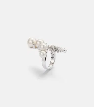 Yeprem Pearlescent 18kt white gold ring with diamonds and freshwater pearls | Thumbnail 2 Yeprem Pearlescent 18kt white gold ring with diamonds and freshwater pearls | Thumbnail 2
