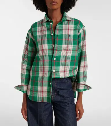 Polo Ralph Lauren Plaid cotton twill shirt | Thumbnail 6 Polo Ralph Lauren Plaid cotton twill shirt | Thumbnail 6