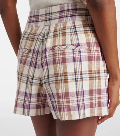 Veronica Beard Allen cotton-blend plaid shorts | Thumbnail 5 Veronica Beard Allen cotton-blend plaid shorts | Thumbnail 5