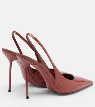 Paris Texas Lidia patent leather slingback pumps | Thumbnail 2 Paris Texas Lidia patent leather slingback pumps | Thumbnail 2