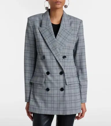 Isabel Marant Jevima Prince of Wales check wool-blend jacket | Thumbnail 5 Isabel Marant Jevima Prince of Wales check wool-blend jacket | Thumbnail 5