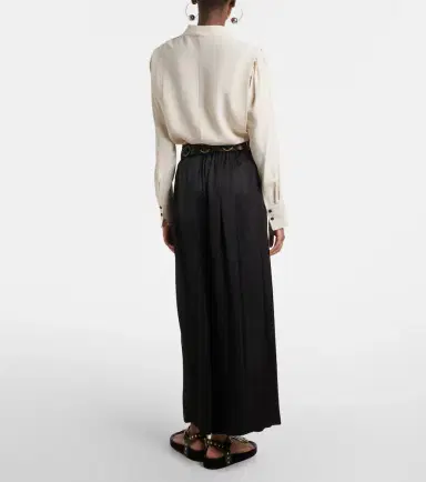 Isabel Marant Nolia satin wide-leg pants | Thumbnail 4 Isabel Marant Nolia satin wide-leg pants | Thumbnail 4