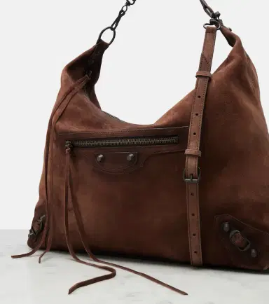 Balenciaga Le City Medium suede tote bag | Thumbnail 2 Balenciaga Le City Medium suede tote bag | Thumbnail 2