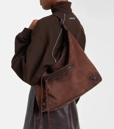 Balenciaga Le City Medium suede tote bag | Thumbnail 5 Balenciaga Le City Medium suede tote bag | Thumbnail 5