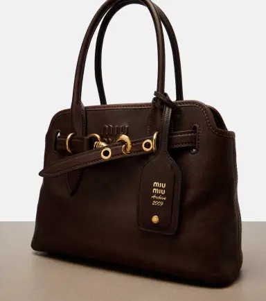 Miu Miu Aventure Small leather shoulder bag | Thumbnail 4 Miu Miu Aventure Small leather shoulder bag | Thumbnail 4
