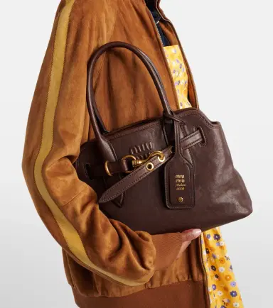 Miu Miu Aventure Small leather shoulder bag | Thumbnail 6 Miu Miu Aventure Small leather shoulder bag | Thumbnail 6