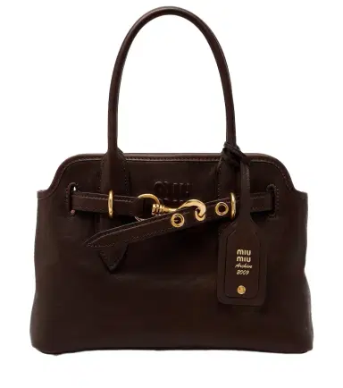 Miu Miu Aventure Small leather shoulder bag | Thumbnail 1 Miu Miu Aventure Small leather shoulder bag | Thumbnail 1