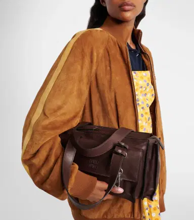 Miu Miu Utilitaire leather shoulder bag | Thumbnail 7 Miu Miu Utilitaire leather shoulder bag | Thumbnail 7