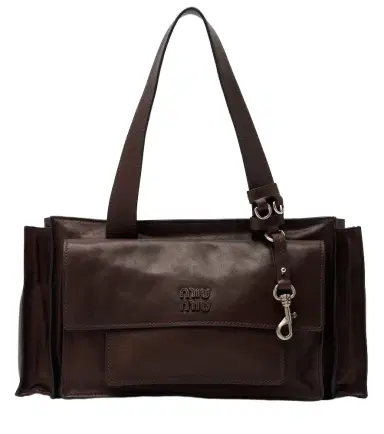 Miu Miu Utilitaire leather shoulder bag | Thumbnail 1 Miu Miu Utilitaire leather shoulder bag | Thumbnail 1
