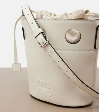 Miu Miu Leather bucket bag | Thumbnail 4 Miu Miu Leather bucket bag | Thumbnail 4