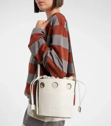 Miu Miu Leather bucket bag | Thumbnail 5 Miu Miu Leather bucket bag | Thumbnail 5
