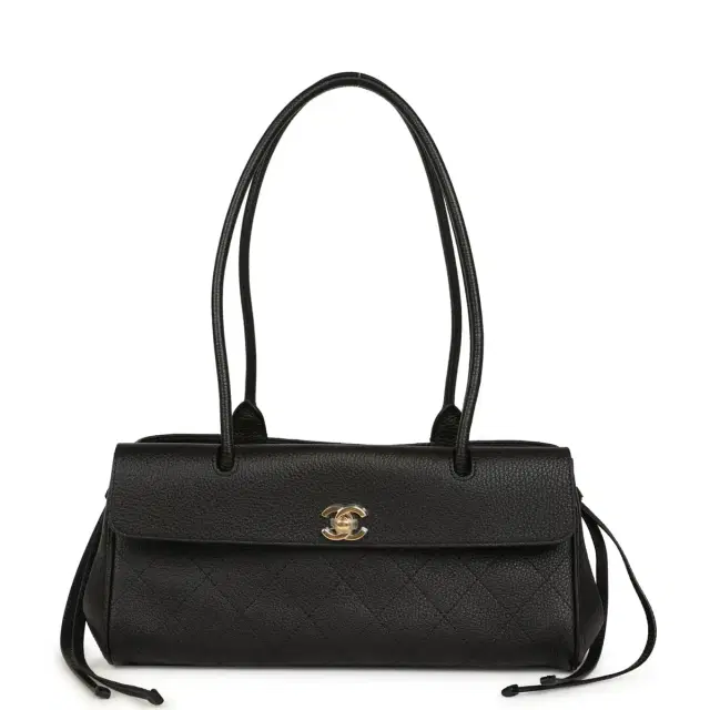 Chanel Small "Urban Essential" East West Shopping Tote Black Caviar Gold Hardware Chanel Small "Urban Essential" East West Shopping Tote Black Caviar Gold Hardware
