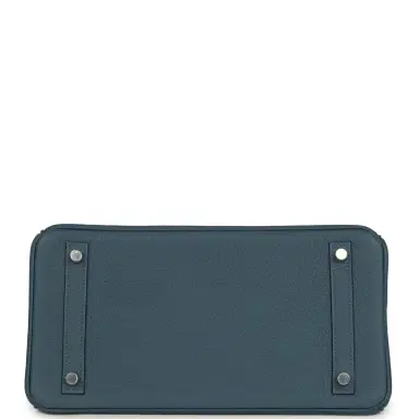 HERMÈS Hermes Birkin 30 Bleu Tempete Togo Palladium Hardware | Thumbnail 6 HERMÈS Hermes Birkin 30 Bleu Tempete Togo Palladium Hardware | Thumbnail 6
