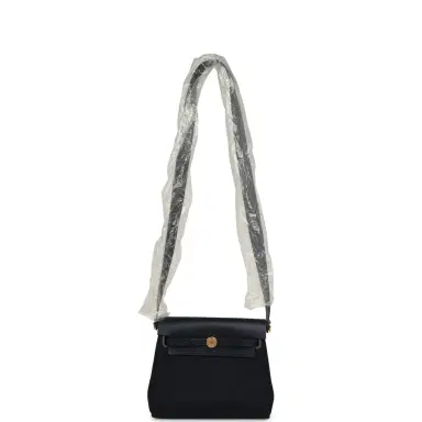 HERMÈS Hermes Herbag Zip 20 Mini Bleu Indigo Toile Militaire Canvas and Vache Hunter Gold Hardware | Thumbnail 7 HERMÈS Hermes Herbag Zip 20 Mini Bleu Indigo Toile Militaire Canvas and Vache Hunter Gold Hardware | Thumbnail 7
