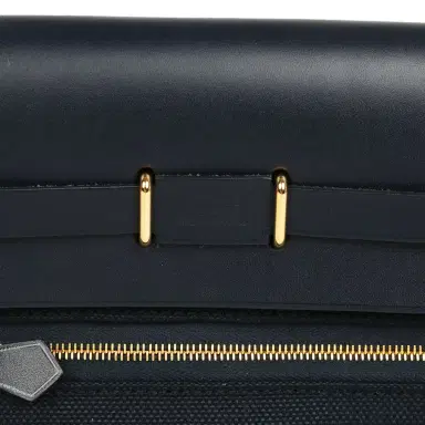 HERMÈS Hermes Herbag Zip 20 Mini Bleu Indigo Toile Militaire Canvas and Vache Hunter Gold Hardware | Thumbnail 8 HERMÈS Hermes Herbag Zip 20 Mini Bleu Indigo Toile Militaire Canvas and Vache Hunter Gold Hardware | Thumbnail 8