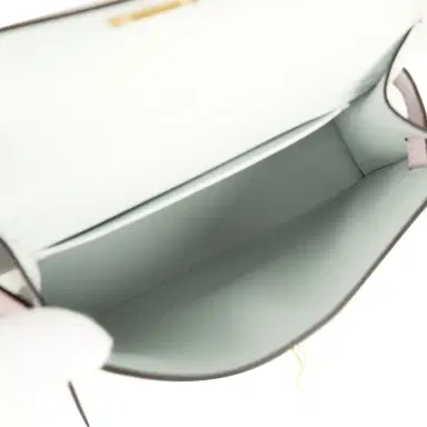 HERMÈS Hermes Kelly Sellier 20 Tri-color Gris Platine, Mauve Pale and Vert Moyen Epsom Gold Hardware | Thumbnail 8 HERMÈS Hermes Kelly Sellier 20 Tri-color Gris Platine, Mauve Pale and Vert Moyen Epsom Gold Hardware | Thumbnail 8