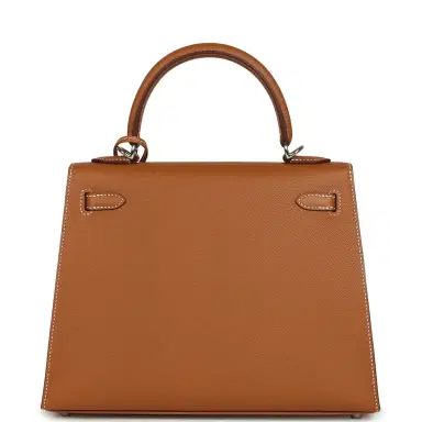 HERMÈS Hermes Kelly Sellier 25 Gold Epsom Electrum Hardware | Thumbnail 4 HERMÈS Hermes Kelly Sellier 25 Gold Epsom Electrum Hardware | Thumbnail 4