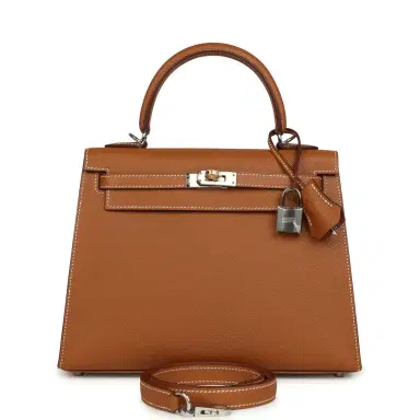 HERMÈS Hermes Kelly Sellier 25 Gold Epsom Electrum Hardware | Thumbnail 1 HERMÈS Hermes Kelly Sellier 25 Gold Epsom Electrum Hardware | Thumbnail 1