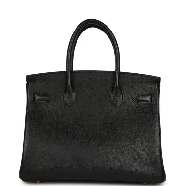 HERMÈS Pre-owned Hermes Birkin 30 Black Epsom Palladium Hardware | Thumbnail 4 HERMÈS Pre-owned Hermes Birkin 30 Black Epsom Palladium Hardware | Thumbnail 4