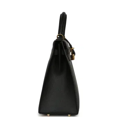 HERMÈS Pre-owned Hermes Kelly Sellier 32 Black Epsom Gold Hardware | Thumbnail 3 HERMÈS Pre-owned Hermes Kelly Sellier 32 Black Epsom Gold Hardware | Thumbnail 3
