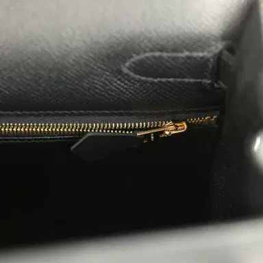 HERMÈS Pre-owned Hermes Kelly Sellier 32 Black Epsom Gold Hardware | Thumbnail 9 HERMÈS Pre-owned Hermes Kelly Sellier 32 Black Epsom Gold Hardware | Thumbnail 9