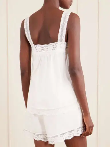 Faithfull Cristina Lace-trimmed Cotton Top | Thumbnail 3 Faithfull Cristina Lace-trimmed Cotton Top | Thumbnail 3