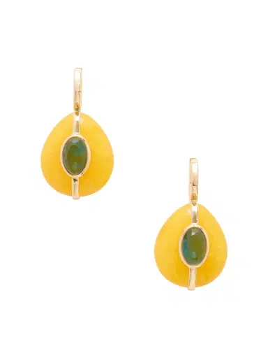 Roxanne Assoulin The Stone Pebble Gold-tone Crystal Earrings | Thumbnail 1 Roxanne Assoulin The Stone Pebble Gold-tone Crystal Earrings | Thumbnail 1