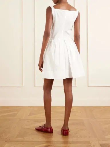 Vivienne Westwood Sunday Pleated Cotton-poplin Mini Dress | Thumbnail 3 Vivienne Westwood Sunday Pleated Cotton-poplin Mini Dress | Thumbnail 3