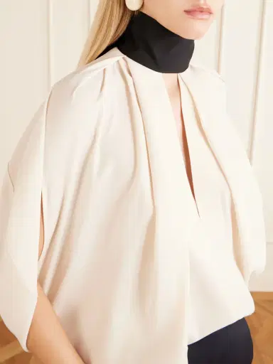 Lanvin Bow-detailed Crepe Halterneck Blouse | Thumbnail 5 Lanvin Bow-detailed Crepe Halterneck Blouse | Thumbnail 5