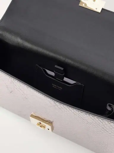 Tom Ford Jean Metallic Snake-effect Leather Clutch | Thumbnail 6 Tom Ford Jean Metallic Snake-effect Leather Clutch | Thumbnail 6