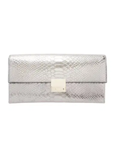 Tom Ford Jean Metallic Snake-effect Leather Clutch | Thumbnail 1 Tom Ford Jean Metallic Snake-effect Leather Clutch | Thumbnail 1